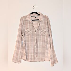 SONOMA women's flannel shirt - size XL